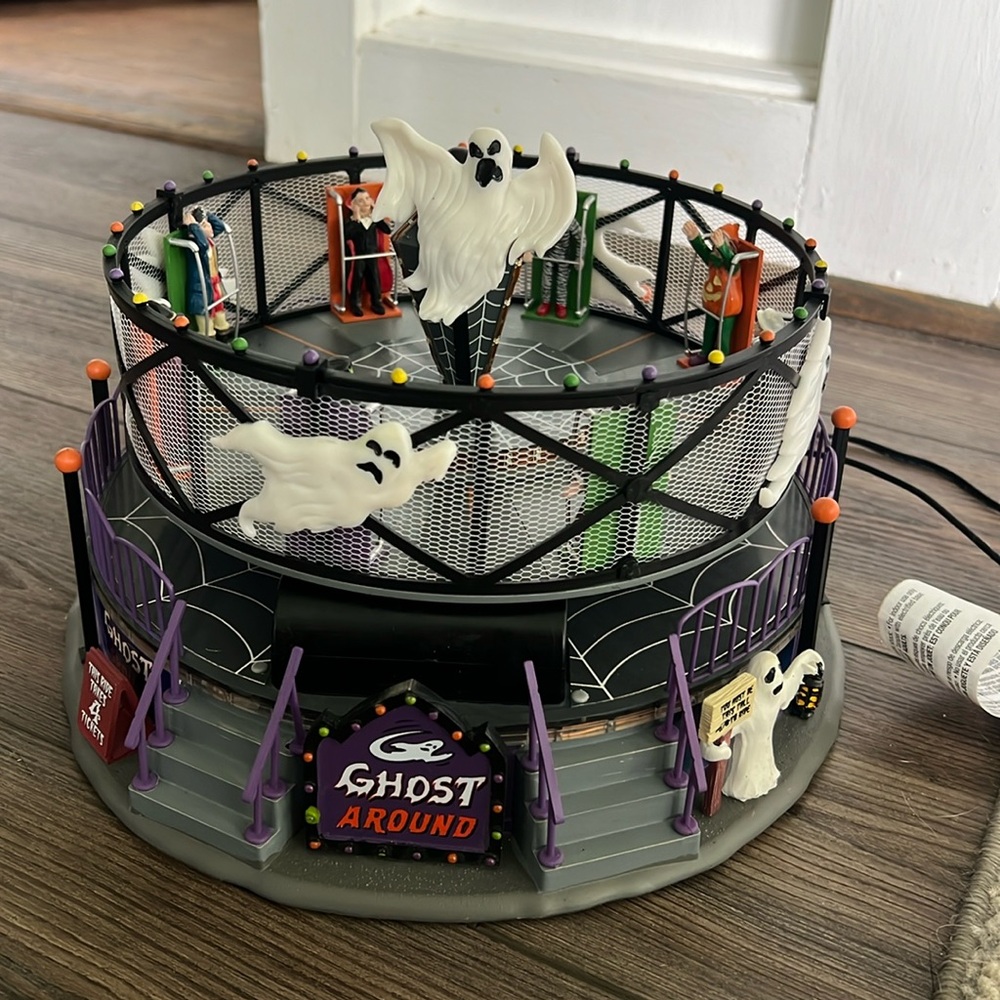 Lemax spooky town ghost round #74221